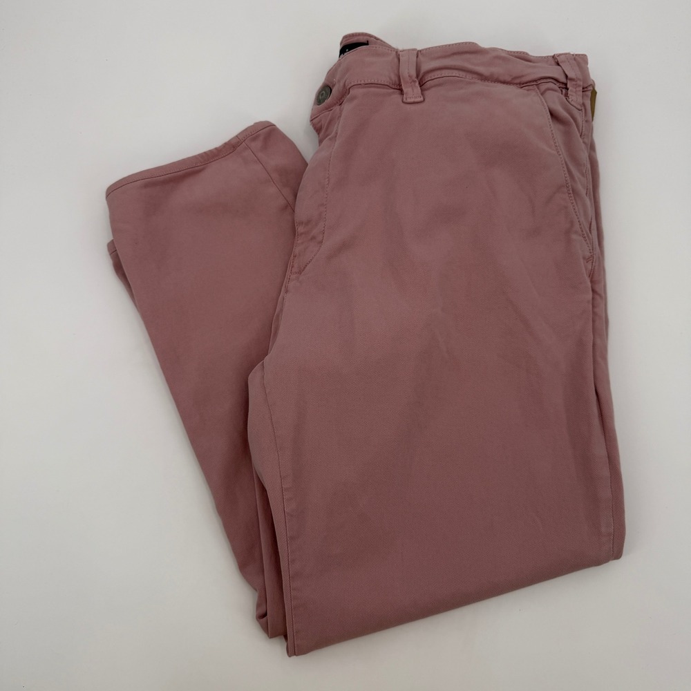 Mavi Milton Slim Leg Pants Mens 40 HEMMED Dusty Rose Pink Tencel Chinos Stretch